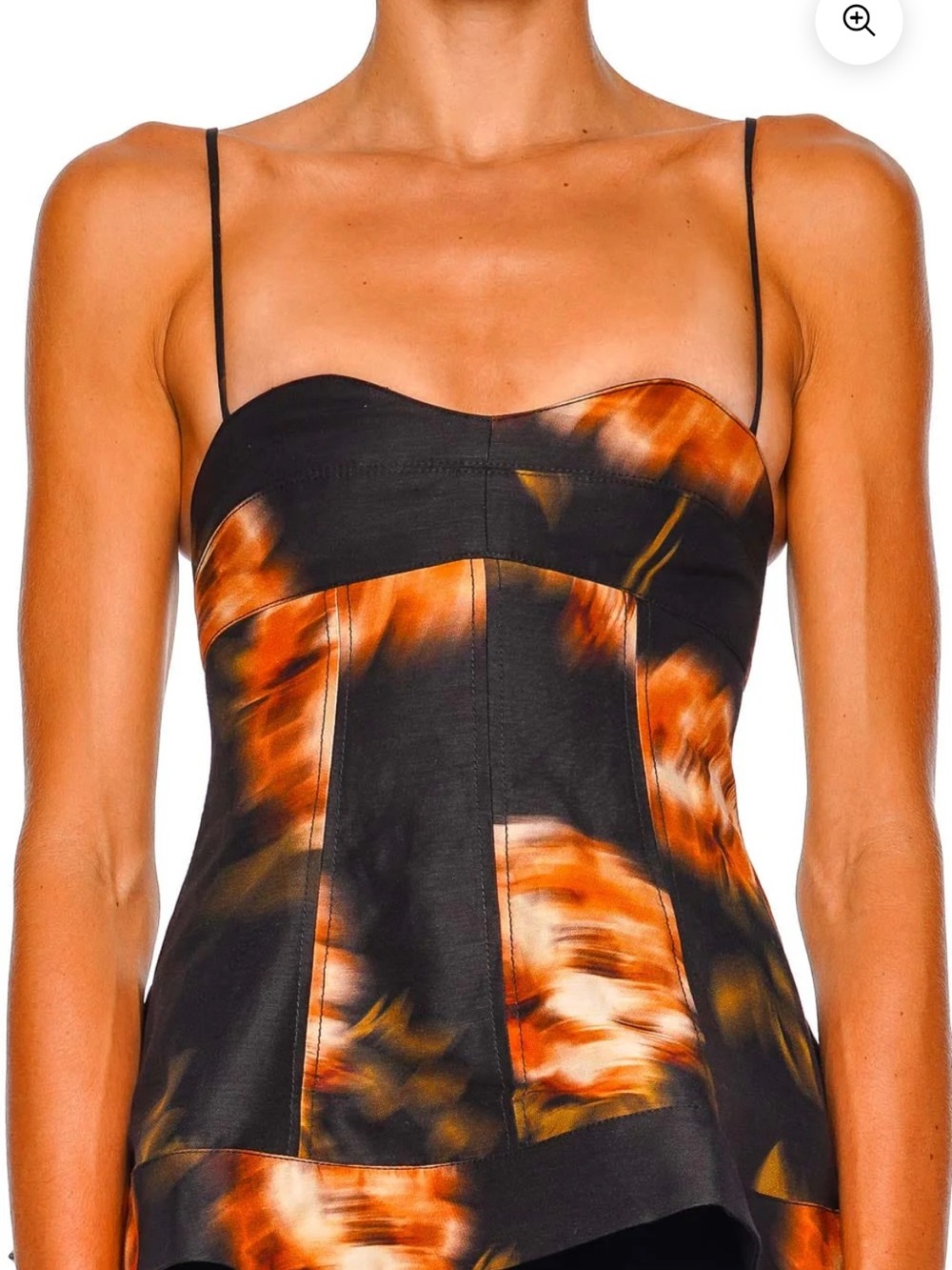 CLEA Miro Floral Sweetheart Peplum Top NWT Size Medium